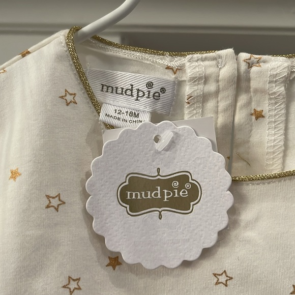 Mudpie Christmas Fa La La Santa Tunic and Sparkle Legging Set 12-18M NWT - Picture 3 of 6